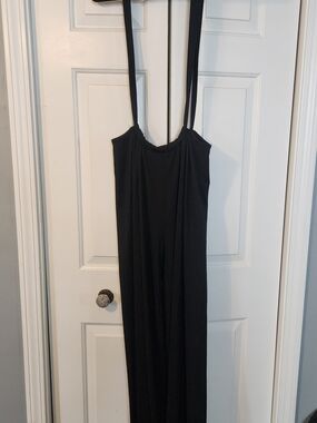 SHEIN Black Wide Leg Romper